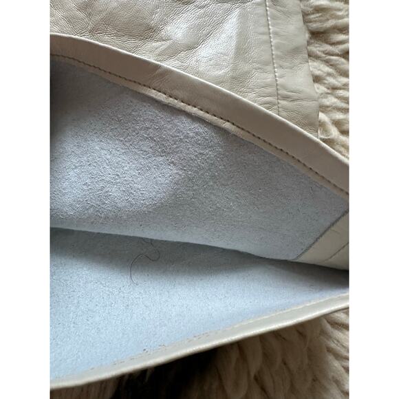 AGOLDE Recycled Leather 90's Pinch Waist Pants Powder Cream Sz 31,  $298 - Picture 8 of 16